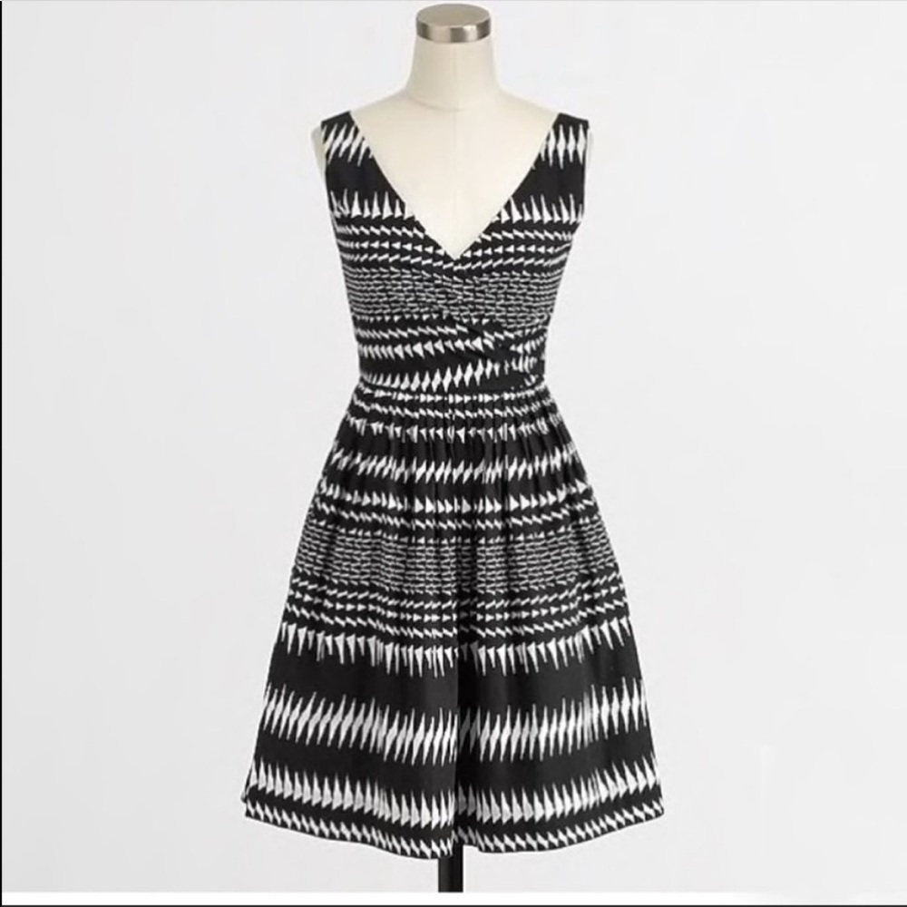 J. Crew Factory geometric print dress